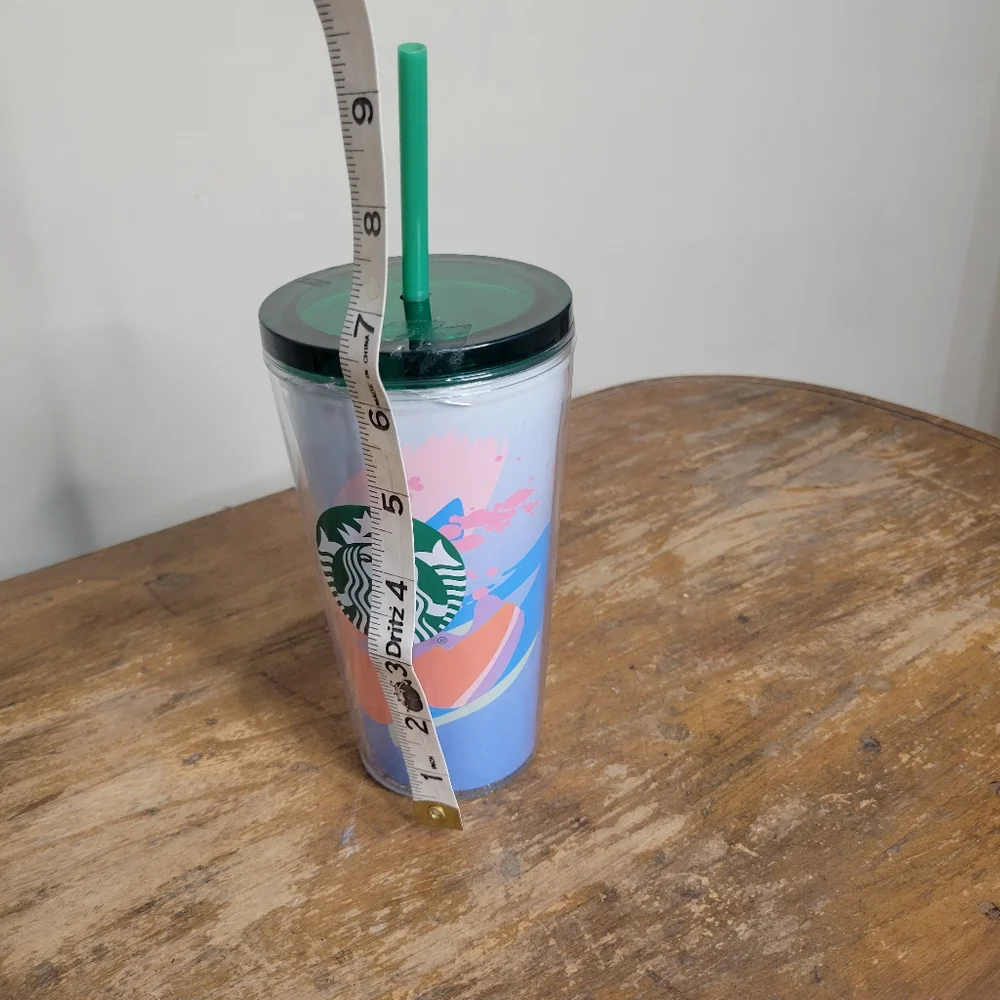2021 Starbucks 16 oz Cold Beverage Cup with Straw